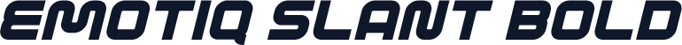 EMOTIQ Slant Bold