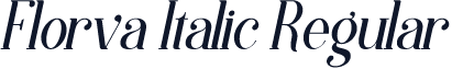 Florva Italic Regular