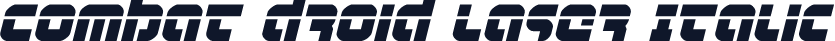 Combat Droid Laser Italic