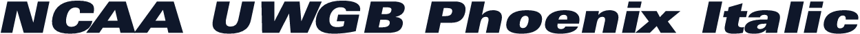 NCAA UWGB Phoenix Italic