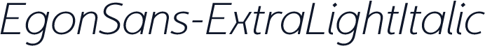 EgonSans-ExtraLightItalic