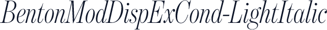BentonModDispExCond-LightItalic