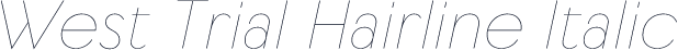 West Trial Hairline Italic