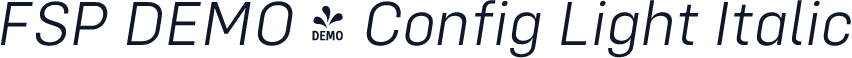 FSP DEMO - Config Light Italic