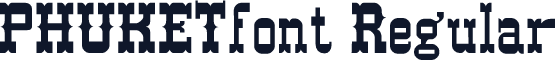 PHUKETfont Regular