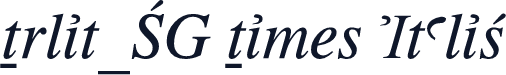 Trlit_CG Times Italic
