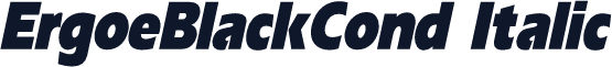 ErgoeBlackCond Italic