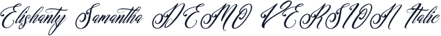 Elishanty Samantha DEMO VERSION Italic