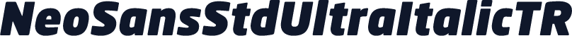 NeoSansStdUltraItalicTR