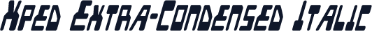 Xped Extra-Condensed Italic