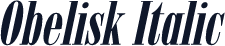 Obelisk Italic