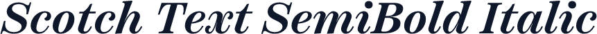 Scotch Text SemiBold Italic
