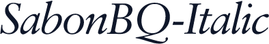SabonBQ-Italic