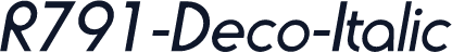 R791-Deco-Italic