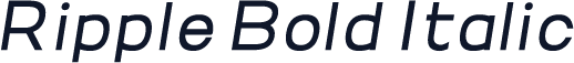 Ripple Bold Italic