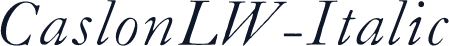 CaslonLW-Italic