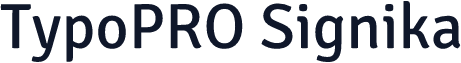 TypoPRO Signika