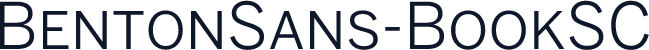 BentonSans-BookSC