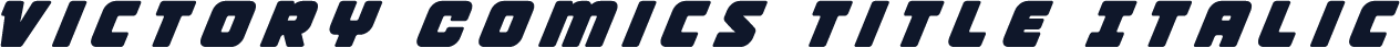 Victory Comics Title Italic