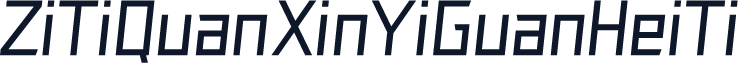 ZiTiQuanXinYiGuanHeiTi