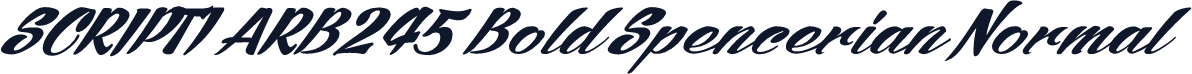 SCRIPT1 ARB245 Bold Spencerian Normal
