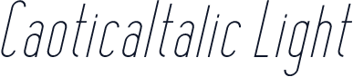 CaoticaItalic Light