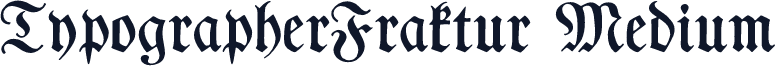 TypographerFraktur Medium