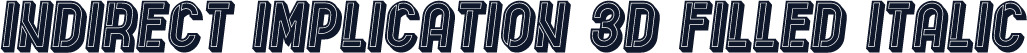 Indirect Implication 3D Filled Italic