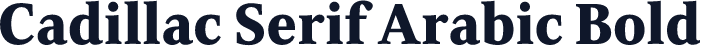 Cadillac Serif Arabic Bold