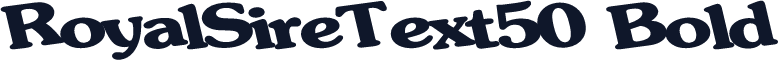 RoyalSireText50 Bold