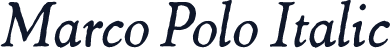 Marco Polo Italic