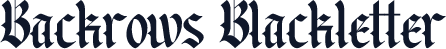 Backrows Blackletter