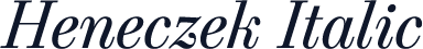 Heneczek Italic