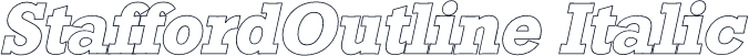 StaffordOutline Italic