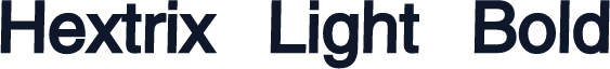 Hextrix Light Bold