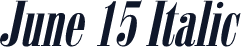 June 15 Italic