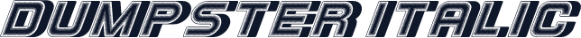Dumpster Italic