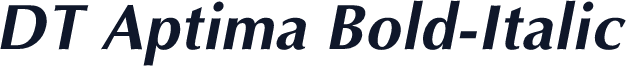 DT Aptima Bold-Italic