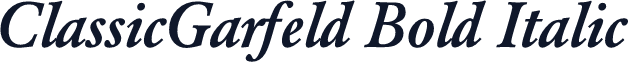 ClassicGarfeld Bold Italic