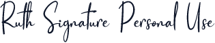 Ruth Signature Personal Use