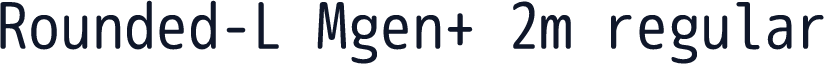 Rounded-L Mgen+ 2m regular