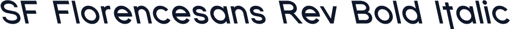 SF Florencesans Rev Bold Italic