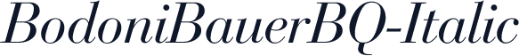 BodoniBauerBQ-Italic