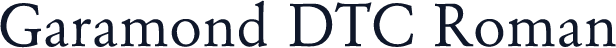 Garamond DTC Roman