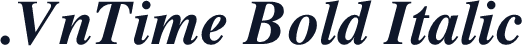 .VnTime Bold Italic