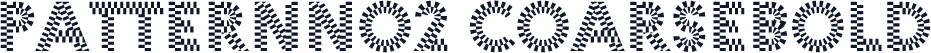 ☞PatternNo2 CoarseBold