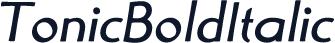 TonicBoldItalic
