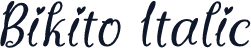 Bikito Italic