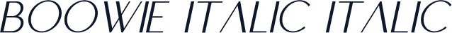 BOOWIE italic Italic