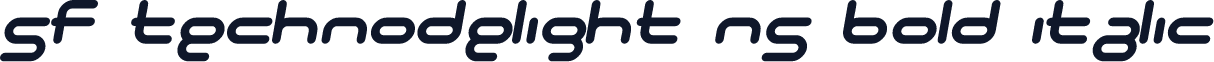 SF Technodelight NS Bold Italic